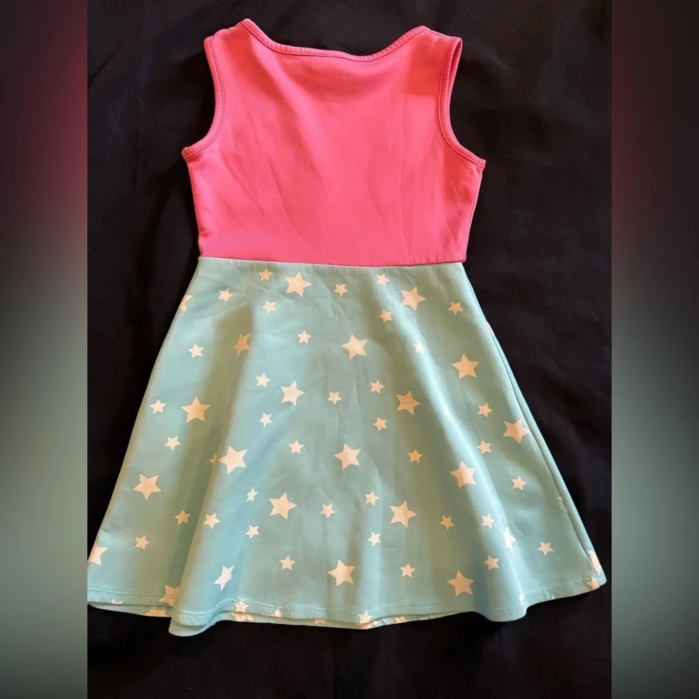 DC Comics Pink and Blue Superhero dress size 6/6x